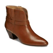 Aerosoles Martha Stewart Hailee Boots - Dark Tan Leather Brown Size 6 M