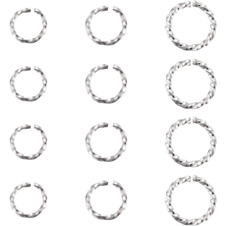 300PCS 3.5MM-6MM DIY Making Jewelry Findings Stainless Steel Jump
