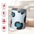 thumbnail image 5 of 12oz Coffee Tumblers Light Blue and Black Of Leopard Print Stainless Steel Vacuum Insulated Travel Tumbler Coffee Cups Mug with Lid and Straw with Cleaning Brush for Cold & Hot Drinks, 5 of 5