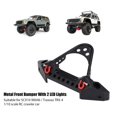 thumbnail image 4 of Zouminy Rc Car Metal Front Bumper with 2 Led Lights for Traxxas 1/10 Scale Crawler, 4 of 4