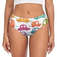 thumbnail image 1 of Balery Doodle Cars Ropa Interior de Algodón para Mujer con Dibujo – Braguitas Cómodas y Elásticas, Estilo Clásico-X-Small, 1 of 6