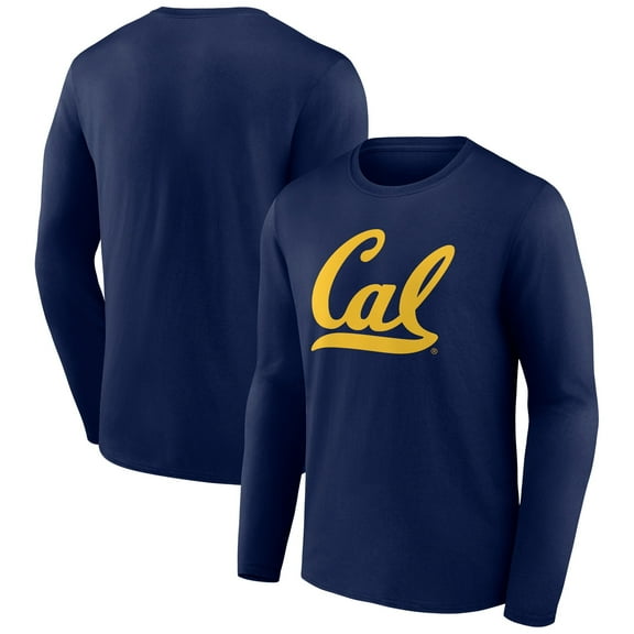 Men's Navy Cal Bears Logo Long Sleeve T-Shirt