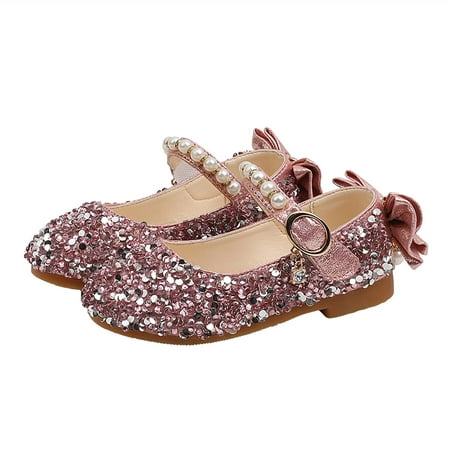 

Youmylove Girls Baby Princess Shoes Crystal Bowknot Sandals Dancing Shoes Infant Pearl Bling Shoes Single Kids Shoes Newborns Fashion Shoes