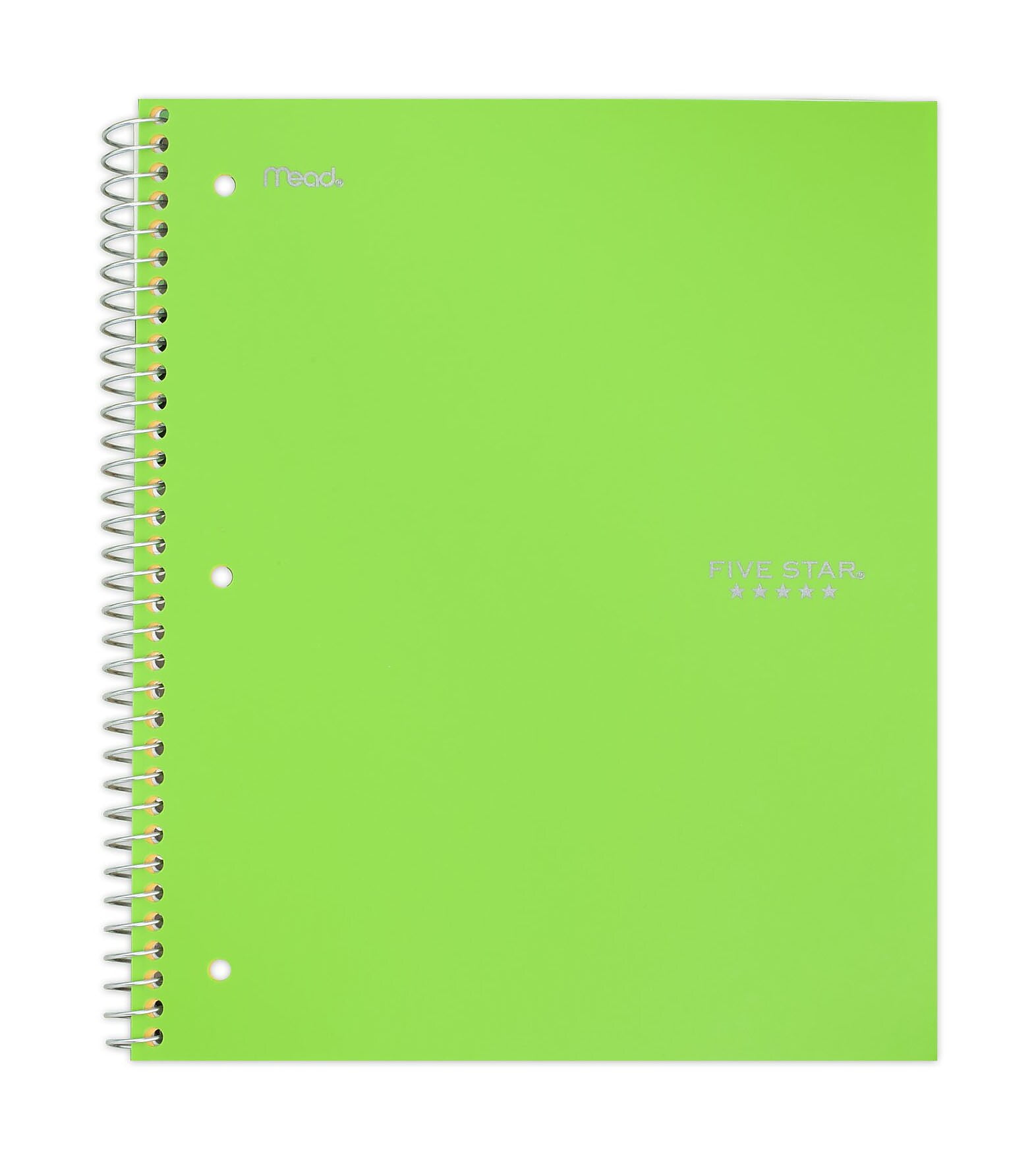Mead Five Star 1Subject Notebook 8" x 10 1/2" Wide Ruled Asst Colors