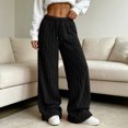 thumbnail image 7 of Yirov Fluffy Pajama Pants for Women Comfy Soft Fuzzy Pj Bottoms Loungewear Drawstring Fleece Sleepwear for Winter, 7 of 7
