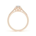 thumbnail image 2 of ANGARA Natural Diamond Halo Engagement Ring in 14K Rose Gold for Women (Size-6x4mm| Color-I-J| Clarity-I1-I2) | April Birthstone, Anniversary, Jewelry Gift for Women | Natural Diamond Ring, 2 of 9