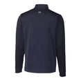 thumbnail image 3 of Men's-Cutter & Buck  Navy New England Revolution Big & Tall Traverse Stretch Eco Stripe Quarter-Zip Pullover, 3 of 3