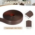thumbnail image 2 of Wall Corner Protector 1.6 in x 10 Ft, Self Adhesive Wall Corner Guard Edge Protector for Ceiling Countertop, Coffee, 2 of 7