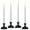 Antique, variant on 612 Vermont Battery Operated LED Window Candles with Timer (6 on/18 Off), Patented Warm White Dual LED Flicker Flame (Pack of 4, Antique Bronze)
