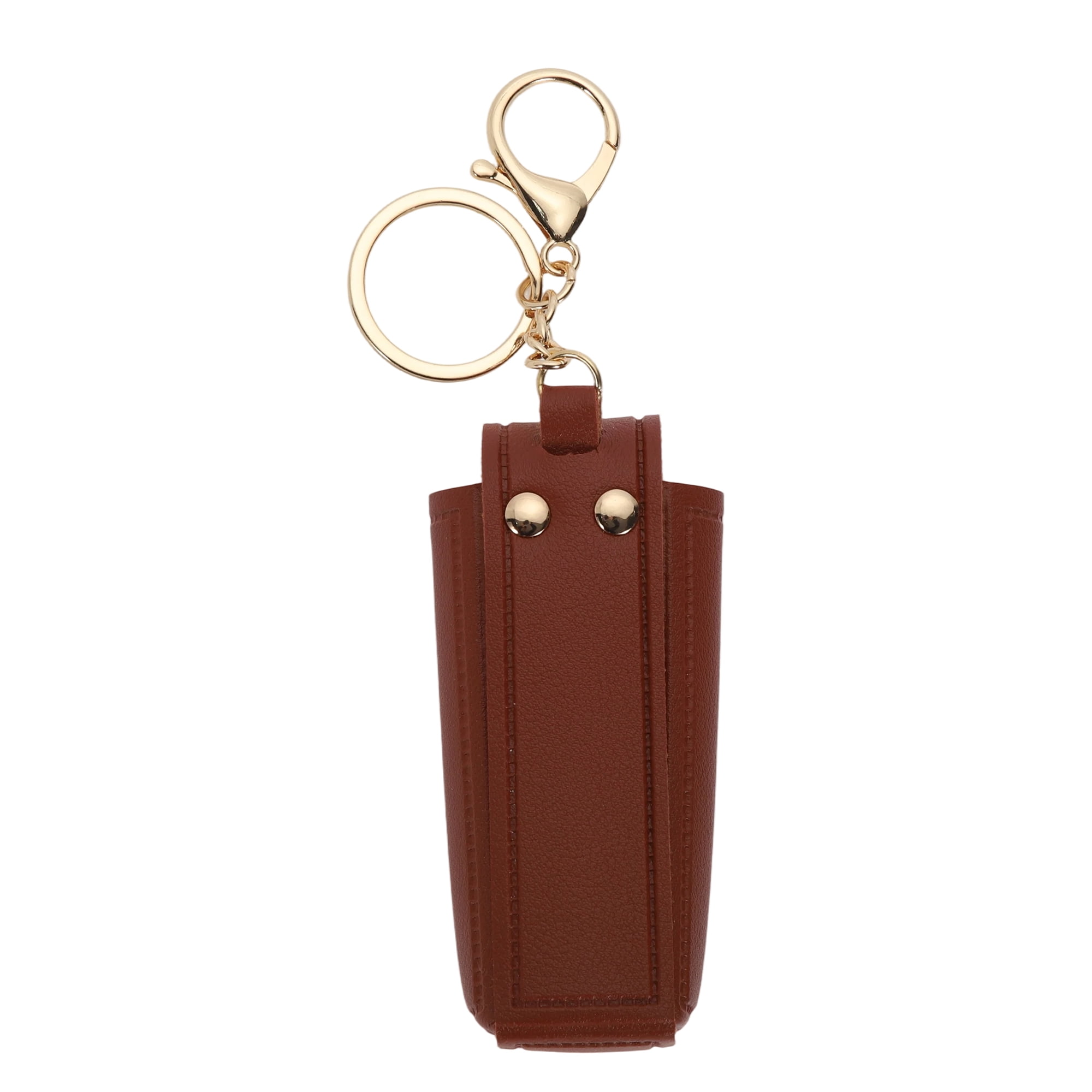 Unique Bargains Colorful Lipstick Bag Handbag Charms Keychains 1 Piece Red Coffee Color