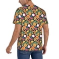 thumbnail image 2 of Rateoe Tropical Fruits Pattern Men’s Baseball Short Sleeve Polo Shirt, Midweight Men's Shirt Golf Shirt Polo Shirts Quick Dry Short-Small, 2 of 7