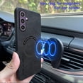 thumbnail image 5 of Magnetic For Magsafe Leather Case For Samsung Galaxy S24 S23 S22 Ultra S23 FE S21 Plus Luxury Wireless Charge Phone Back Cover, 5 of 5