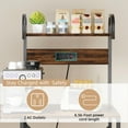 thumbnail image 5 of Walsunny Kitchen Bakers Rack with Power Outlet,Industrial Kitchen Island Storage Shelf with 6 Hooks 6 Tier Rack, 5 of 16