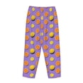 thumbnail image 5 of Goofa Yellow Lemon And Orange Printed Soft Pajama Pants for Women, Wide Leg Comfy Casual Lounge Yoga Pants-Medium, 5 of 9
