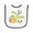 White and Black, variant on Inktastic My First Easter Cute Chick and Eggs Baby Terry Cloth Bib