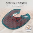 thumbnail image 4 of Refurbished MaxKare HP02-SH05 Weighted Heating Pad 23"x20" with 6 Heat Settings & 4 Timer Settings for Back & Neck Pain Relief - Green, 4 of 4