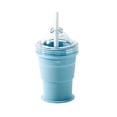 thumbnail image 2 of Vaso portátil plegable de hielo de silicona para hacer bolas de hielo grado alimentario • Máquina de esferas de hielo 2 en 1 y vaso para beber • Vaso portátil de viaje para verano resistente a fugas, 2 of 8