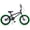 Black with Green Tires, variant on Glengo 18 Inch Freestyle BMX Bike for Beginner Level Rider, Black with Blue Tires