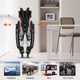 thumbnail image 3 of LETHIME Wheelchairs for Adults, Desk-Length Arms, 17.7”W Seat, 24.25-Ib Lightweight Foldable, Dual brake Design, Swing Away Footrests, Self-propelled Big 20-inch Rear Wheels Suitable for All Terrain, 3 of 8