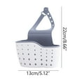 thumbnail image 2 of PVCS Kitchen Utensils Double-layer Sink Draining Basket Sponge Pool Storage Supplies Hanging Basket Draining Rack Clearance, 2 of 6