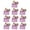 Purple, variant on YongCo Set of 10 Leather Case Elegant Jewelry Bag Leather Handbag Packaging Box Gift Box Small Packaging Handbag for Jewelry