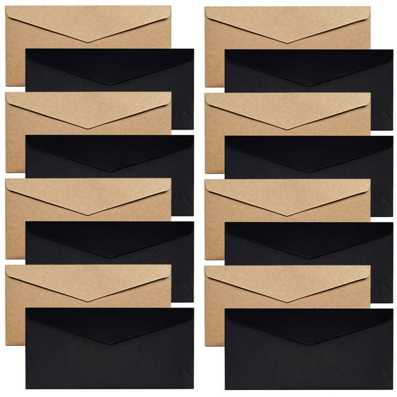 WHAMVOX 40Pcs Assorted Color Paper Envelopes for Cards Wedding Invitations 8.5X4.1In