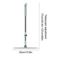 thumbnail image 3 of Holloyiver Floor Squeegee, Scrubber Broom Rubber TPR Blade Telescopic Pole Household Broom for Garage Courtyard Shower Bathroom Floor Marble Glass Tile, 30Inch-50Inch Long Handle, 3 of 9