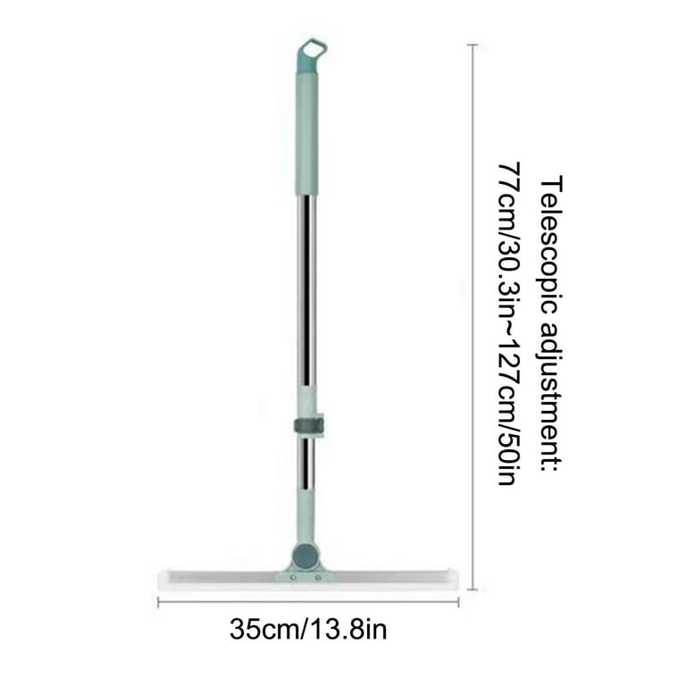 Pompotops Car Glass Window Squeegees, Multifunction Besom, Silicone Floor  Squeegee Brom With 20.5inch Long Handle, Scraping Besom For Floor Bathroom