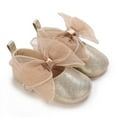 thumbnail image 4 of Yoyauz Baby Girl Mary Jane Shoes Anti Slip Rubber Sole Ballet Slippers Princess Dress Wedding Shoes Newborn Kids Shoes Toddler Shoes（0-12 Month）, 4 of 7