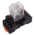 thumbnail image 1 of TWTADE/AC 110V 10A Coil Electromagnetic Power Relay 8 Pins 2DPT 2NO+2NC with Indicator Light and Socket Base -YJ2N-LY_Gift Of G, 1 of 4