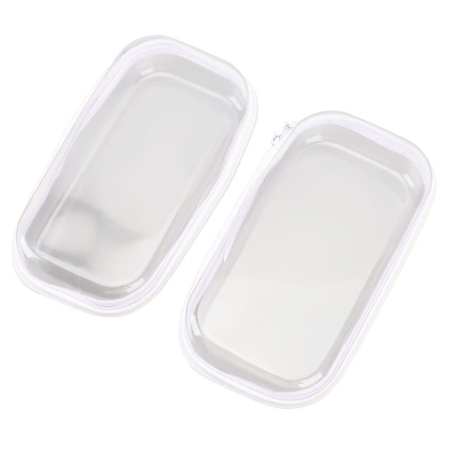 Estuche De Almacenamiento Transparente Con Lados Rígidos, Paquete De 2 Estuches Con Lados Rígidos Transparentes Multiusos Para Almacenamiento De Juguetes
