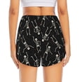 thumbnail image 4 of Haiem Happy Skeletons Dancing Women's 2 in 1 Running Shorts - Lightweight Athletic Workout Gym Yoga Breathable Sports Shorts Liner with Phone Pockets-X-Large, 4 of 9