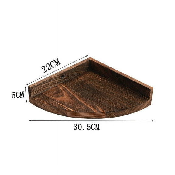 Corner Wall Shelf Floating Corner Shelf Rustic Wood Shelf Wall Storage Display Shelf