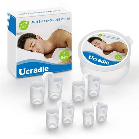 4PC Set Nasal Dilator Anti Snoring Solution Nose Vents - Instand Relief Snore Device - Natural