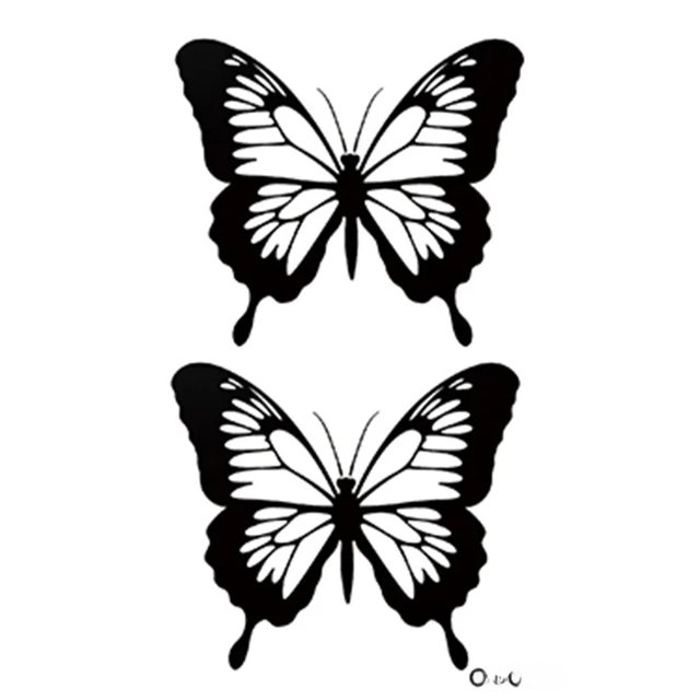 Pegatinas de tatuajes de mariposas a prueba de agua para manos y muñecas, tatuajes de larga duración semipermanentes con temática de medicina herbal para mujeres