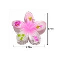 thumbnail image 2 of Island Reflections Plastic Hair Clip Plumeria Pastel Pink, 2 of 3