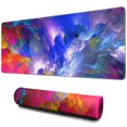 thumbnail image 1 of Galaxy-Inspired Large Mouse Pads for Desk: Non-Slip Rubber Base, Stitched Edges Gaming Mousepad (31.5x11.8in) | Perfect for Keyboard Compatibility, 1 of 7