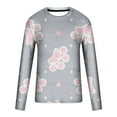 thumbnail image 4 of Lilgiuy Men Casual Round Neck Long Sleeve Pullover Paw 3D Printed T-Shirt Blouse Athletic Relax Tee, 4 of 5