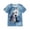 ##-Blue424, variant on Shinyii Summer Girls Cute Dog Graphic Tee Casual Short Sleeve Crewneck T Shirt, Sizes 3-13