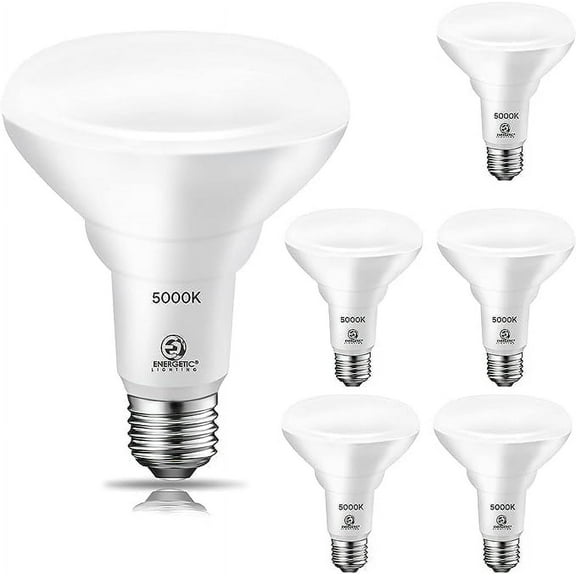 EnerYANTONtic 6 Pack 65W BR30 YANTON Recessed Light Bulb, Dimmable, 650 LumeYANTON, 5000K Daylight, E26 Base, Indoor Flood Light for 5/6 Inch CaYANTON