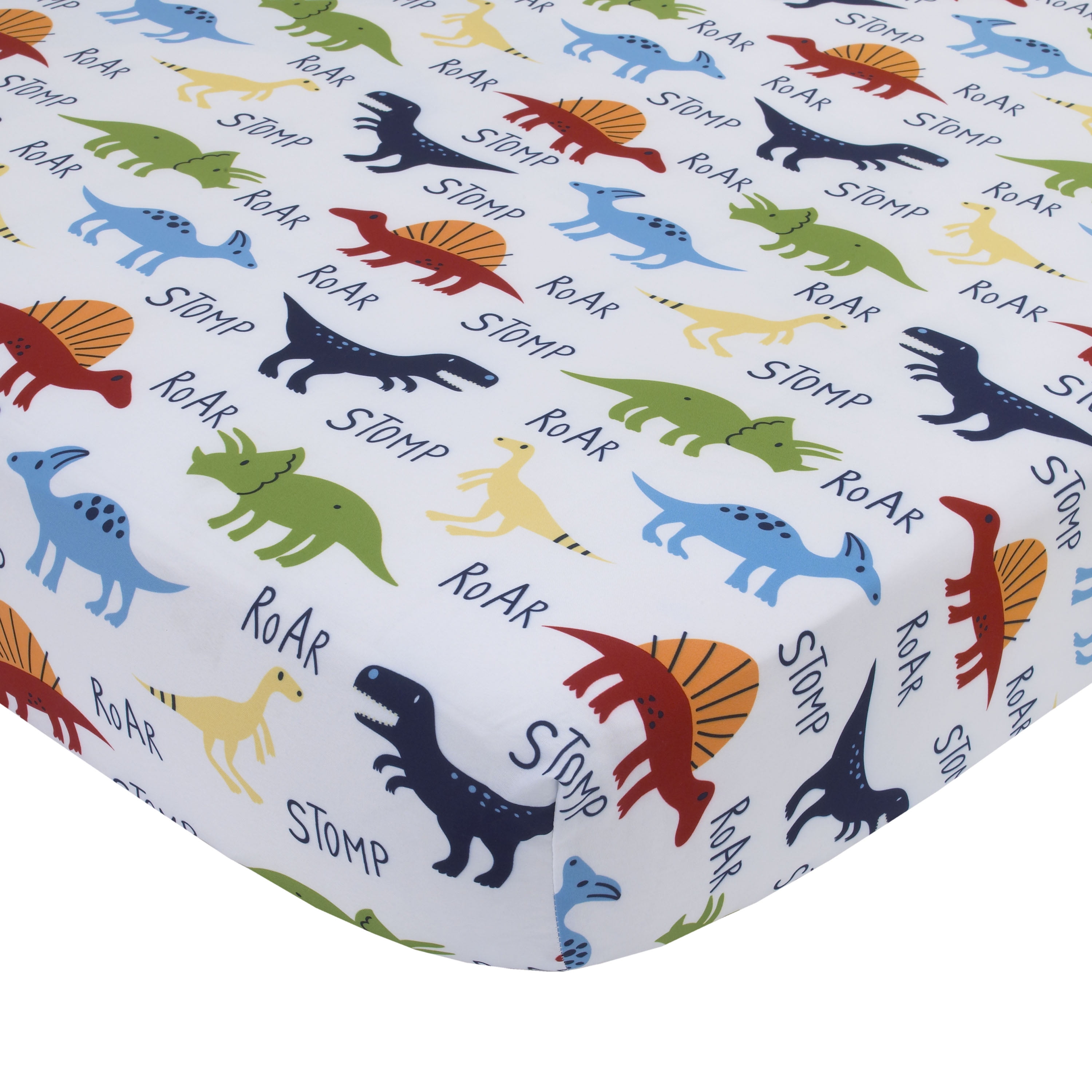 Parent's Choice 4-Piece Toddler Bedding Set, Blue, Green, Dino