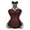 Dark Red-A-1, variant on Gothic Strapless Neck Corset with 11 Steel Bones And Side Zipper, a Fitted Court Shapewear for Halloween Punk Style