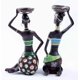 thumbnail image 2 of 3 Pack African Statues and Sculptures Women Figure Girls Exotic Tribal Lady Figurine Home Decor African American Figurines Collectible Art Piece Decor, 2 of 5