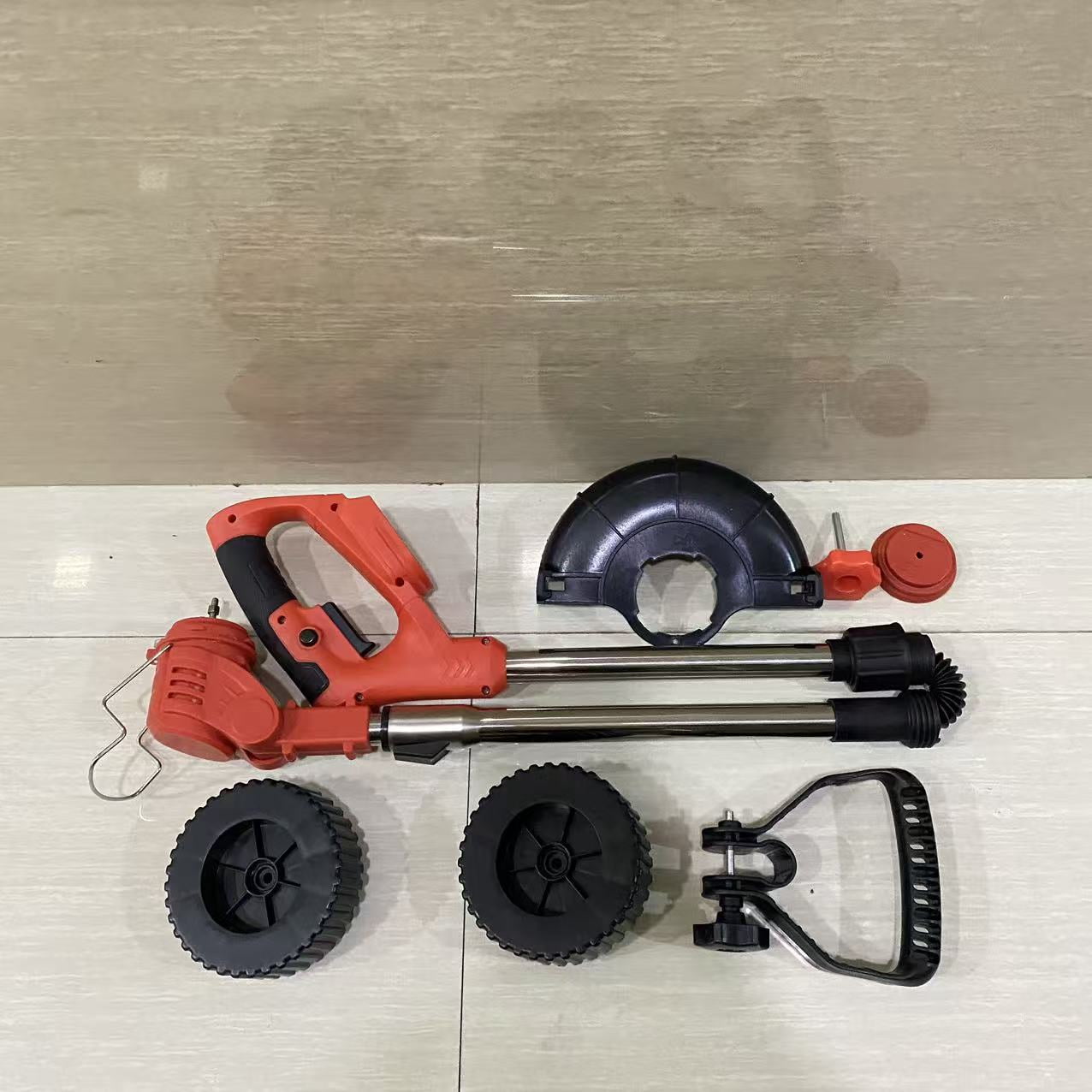 Zonebee Power machines for mowing,14-Inch Cordless String Trimmer & Edger, (2 x 21V 4.0Ah Electric Brush Cutter Battery Powered), with Auxiliary Bracket