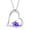 Purple, variant on Turtle Pendant Necklace for Women - Turtle Jewelry Tortoise Necklace, Gift for Turtle Lover, Cute Animal Charm Necklace, Sterling Silver or Gold Plated Option