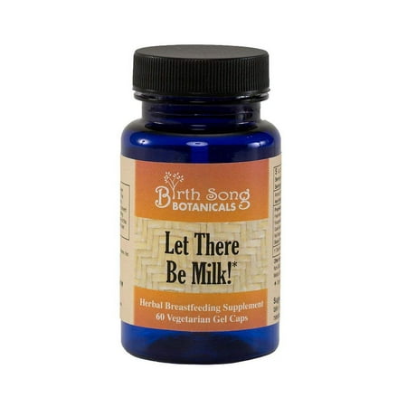 Birth Song Botanicals Let There Be Milk Lactation Supplement, Liquid Capsules, 60 (Best Supplement For Breast Milk Production)