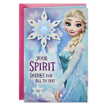 Hallmark Disney Frozen Musical Christmas Card for Kid (Plays Let it Go)
