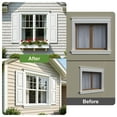 thumbnail image 6 of Barara King Window Shutters with Premium Board and Batten, Plantation Shutters with Squared Design and Easy Mount for Farmhouse, Home Office, Living Room, Bedroom, White(14"*59"), 6 of 8