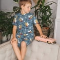 thumbnail image 4 of Balery Surf Shark Conjunto de Pijama Infantil de Manga Corta con Estampado – Ropa de Dormir de Algodón Suave-XX-Large, 4 of 6
