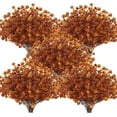 thumbnail image 2 of Outdoor Artificial Fall Flowers Plants Fall Decorations UV Resistant Plastic Flowers Outside Fake Boxwood Plants for Home Kitchen Garden Autumn Thanksgiving Fall Decor(Brown), 2 of 5